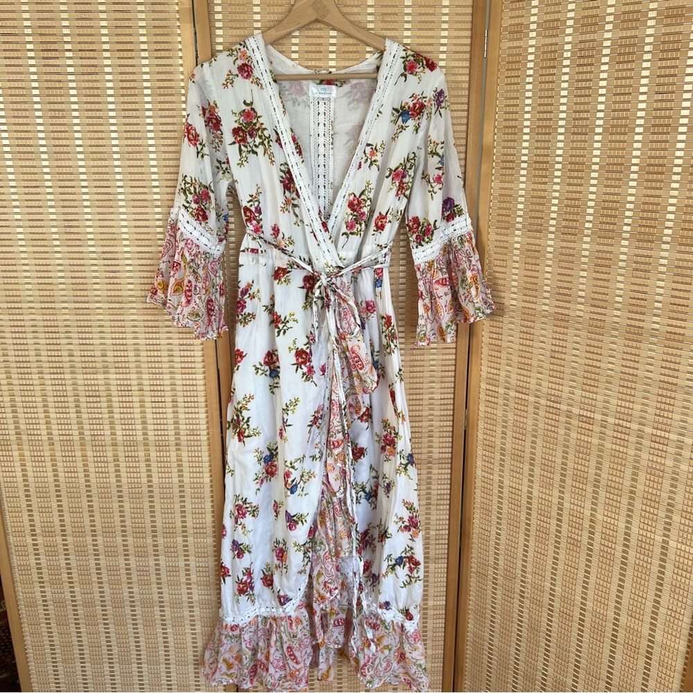 Guadalupe Design - Women's Ara Floral Maxi Dress Small